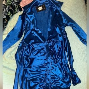 Fashion Nova You’re Not Slick Blue Dress